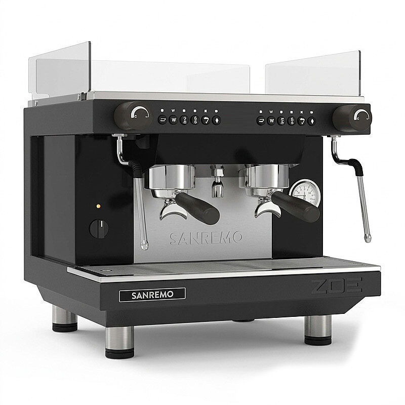 Sanremo Zoe Compact SED Tam Otomatik Espresso Kahve Makinesi, 2 Gruplu, Siyah - Sanremo