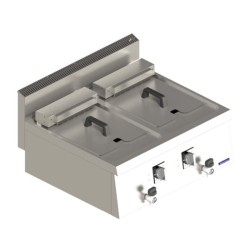 Seamac 700 Seri SEF870 İkili Fritöz, 80x70x30 cm, Elektrikli - Seamac