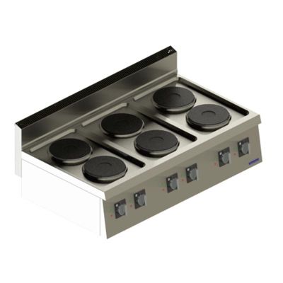 Seamac 700 Seri SEO1270 6 Gözlü Ocak, 120x70x30 cm, Elektrikli - 1