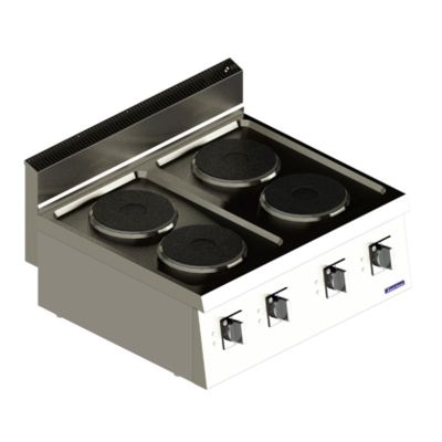 Seamac 700 Seri SEO870 4 Gözlü Ocak, 80x70x30 cm, Elektrikli - 1
