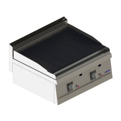 Seamac 700 Seri SGAI870SC Su Çekmeceli Döküm Amerikan Izgara, 80x70x30 cm, Doğalgazlı - 1