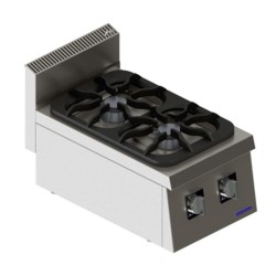 Seamac 700 Series SGO470 2 Burner Cooker, 40x70x30 cm, Natural Gas - Seamac