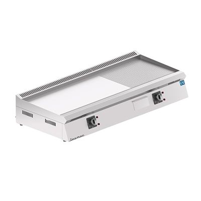 Seamac EPD120 Özel Seri Yarı Oluklu Sac Izgara, 120 cm, Elektrikli - 1