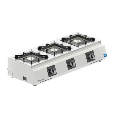 Seamac OG3.LPG Üçlü Set Üstü Ocak, 20x20 cm, LPG - 1