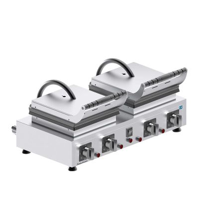 Seamac PK2 Çift Kapaklı Yuvarlak Bubble Pankek Makinesi, Elektrikli - 2