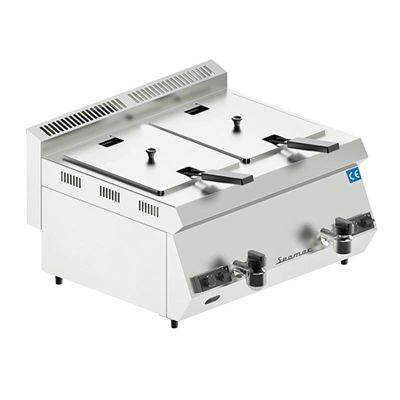 Seamac SFG16 Özel Seri Çift Kapaklı Fritöz, 8+8 L, Gazlı - 1