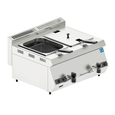 Seamac SFG16 Özel Seri Çift Kapaklı Fritöz, 8+8 L, Gazlı - 2