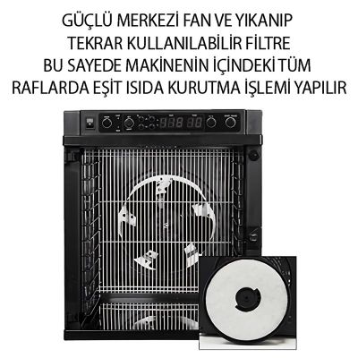 Sedona Express SD-P6780-F Meyve ve Sebze Kurutma Makinesi, 11 Tepsi Kapasiteli - Sedona