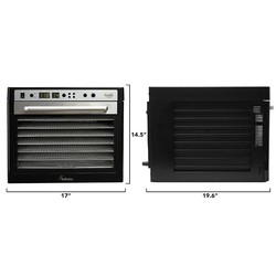 Sedona سوبريم SDC-S101-F مجفف فواكه وخضروات، صينية من الفولاذ المقاوم للصدأ، سعة 9 صواني - 5