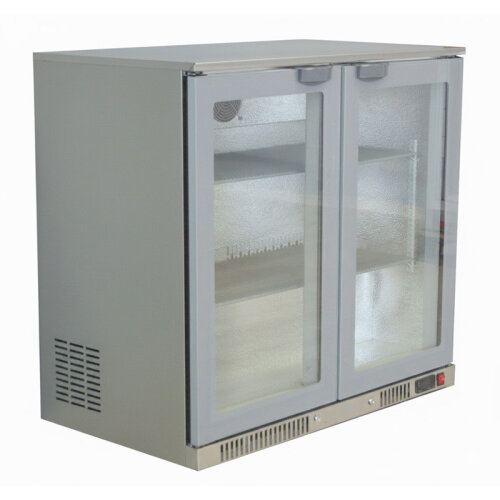 Senox SBC-250 Bar Arkası Şişe Soğutucu Dolap, 2 Kapılı, 238 L, Krom - Senox