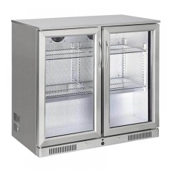 Senox SBC-250 Bar Arkası Şişe Soğutucu Dolap, 2 Kapılı, 238 L, Krom - Senox