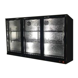Senox BBC-350 خزانة تبريد زجاجات خلف البار، 3 أبواب - Senox
