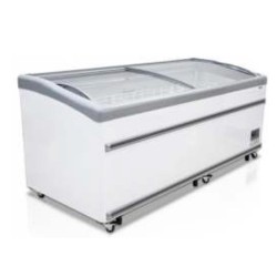 ثلاجة عميقة Senox بباب زجاجي منزلق، 185 × 87 × 92 سم - Senox