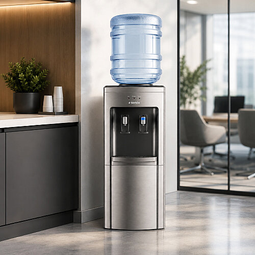 Senox DS-01 Üstten Damacanalı Sıcak Soğuk Su Sebili, Inox - 3