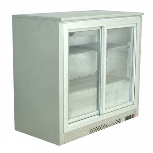 Senox SBCS-250 Behind Bar Bottle Cooler Cabinet, 2 Sliding Doors, 238 L, Chrome - Senox