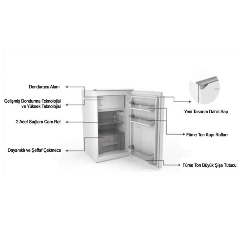 Senox SMR-5120 ST Single Door Under Set Deep Freezer, 118 L - Senox