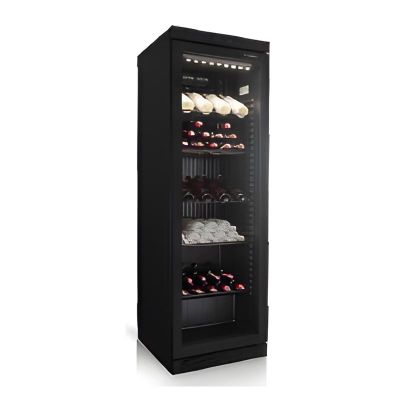 Senox WN-385 Şarap Soğutma Dolabı, 3 Raflı, Siyah - 1
