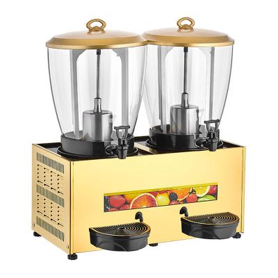 Remta ST29 Elegance Şerbet ve Ayran Soğutucu, 2 Hazneli, Şerbet+Ayran, 21+21 L, Gold - 1