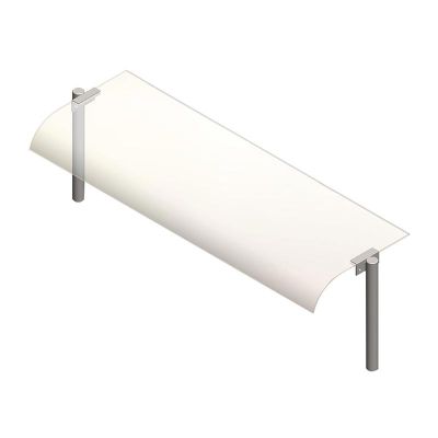 Öztiryakiler Bombe Camlı Servis Rafı, 140x30 cm - 1