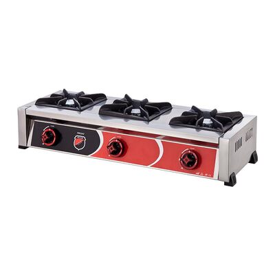 SilverInox 2902 3 Gözlü Set Üstü Mini Ocak, LPG'li - 1