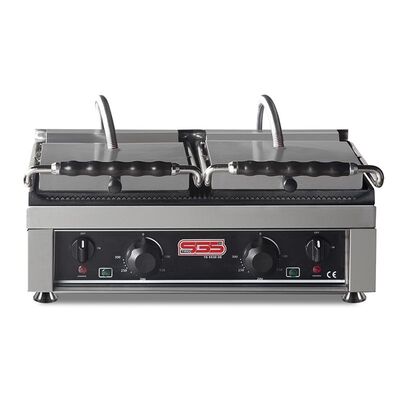 SGS 5530 DE/G Alt Düz Üst Tek Kapak Girintili Tost Makinesi, Çift Kapaklı, Elektrikli - 1