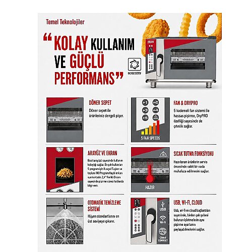 SGS NoilFry Profesyonel Yağsız ve Havalandırmasız Fritöz - 8