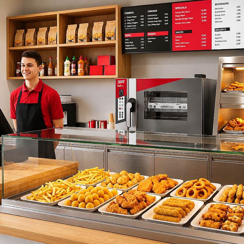 SGS NoilFry Profesyonel Yağsız ve Havalandırmasız Fritöz - SGS