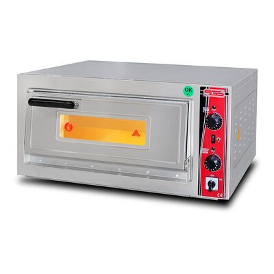 SGS PO 5050 E 25 cm x 4 Pizza Kapasiteli Tek Katlı Pizza Fırını, Elektrikli - 1