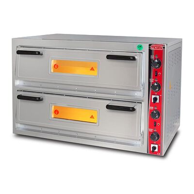 SGS PO 6262 DE 30 cm x 4+4 Pizza Kapasiteli Çift Katlı Pizza Fırını, Elektrikli - SGS