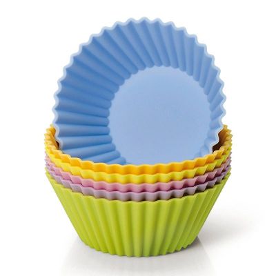 Kaiser Muffin Kek Kalıbı Seti, Silikon, Renkli, 6'lı - 1