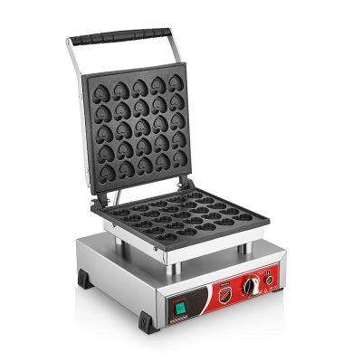 SilverInox B20 Kalpli Bubble Waffle Makinesi, Tekli, Kapaklı, Elektrikli - 1