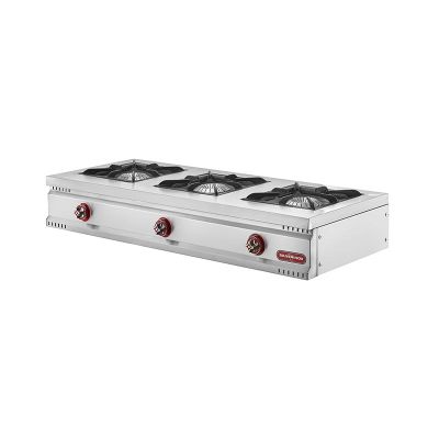 SilverInox MD-4 3 Gözlü Set Üstü Midi Ocak, Doğalgazlı - 1