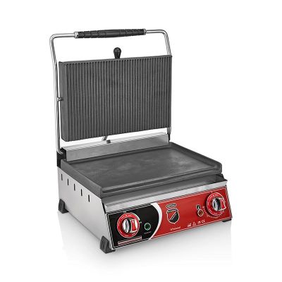 SilverInox 2130DZ Tost Makinesi, Altı Düz, 16 Dilim, Elektrikli - 1