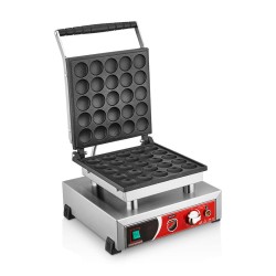 SilverInox B10 Yuvarlak Bubble Waffle Makinesi, Tekli, Kapaklı, Elektrikli - Thumbnail