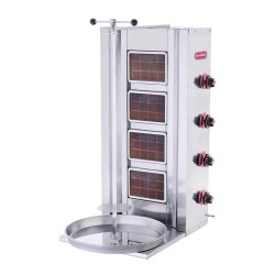 طباخ دوّار SilverInox 2162، 4 شعاعات، غاز البترول المسال - SilverInox