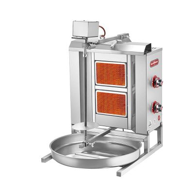 SilverInox 2164-U2L Üstten Motorlu 2 Radyanlı Döner Ocağı, LPG - 1