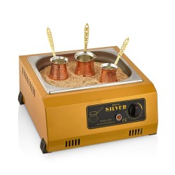 SilverInox 2179-G Kumda Kahve Makinesi, Gold - SilverInox