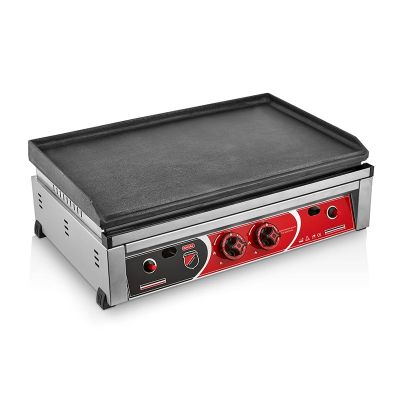 SilverInox 2602-DZ Düz Döküm Izgara, 70 cm, LPG - 1