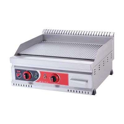SilverInox PGE-80-D 600 Seri Düz Pleyt Izgara, 80x80 cm, Elektrikli - 1