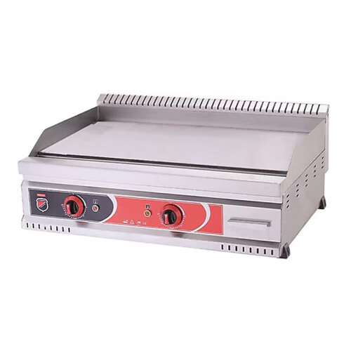 SilverInox PGE-80-D 600 Seri Düz Pleyt Izgara, 80x80 cm, Elektrikli - SilverInox