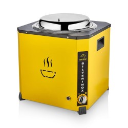 SilverInox C-01 غلاية حساء جامبو، 9 لتر، أصفر - SilverInox