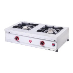 SilverInox MD-2G Комплект 2-х конфорочная плита Midi, 90x60x25 см, LPG - SilverInox