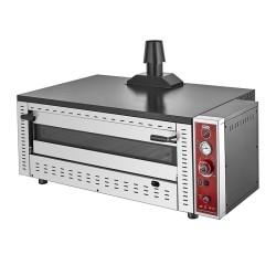 SilverInox PF-92-G 30 cm x 6 Pizza Kapasiteli Tek Katlı Pizza Fırını, Doğalgazlı - Thumbnail