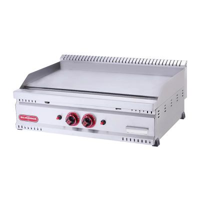 SilverInox PG-60-D 600 Seri Düz Pleyt Izgara, 60x60 cm, Doğalgazlı - 1