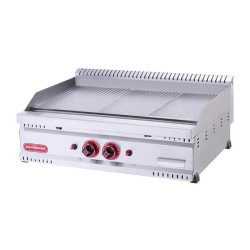 SilverInox PG-60-T سلسلة 600 شواية مموجة بالكامل، 60 × 60 سم، غاز البترول المسال - SilverInox