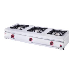 SilverInox MD-4G Set Üstü Midi Ocak, 3 Gözlü, 135x60x25 cm, LPG'li - SilverInox