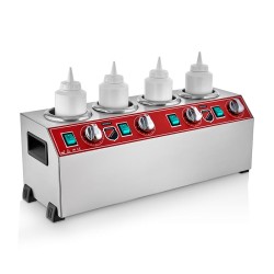 SilverInox SS-04 Кастрюля для соуса, 4-х секционная электрическая - SilverInox