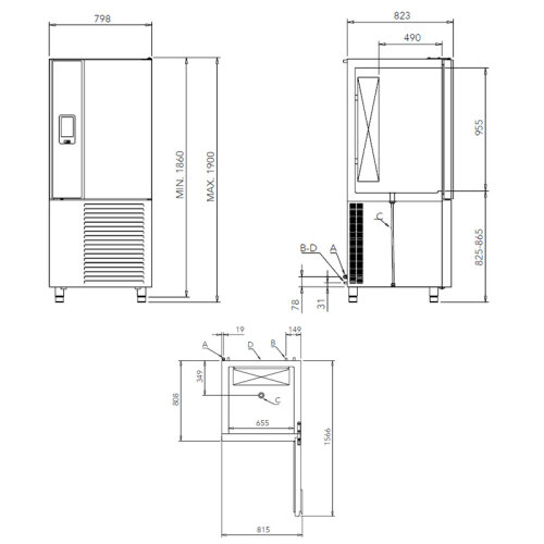 Sin Of Cold FT14.50 Klima Şok Dondurucu ve Soğutucu, 14 Tepsi Kapasiteli - 3