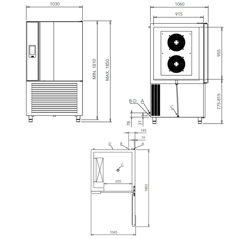 Sin Of Cold FTW12.50 Klima Şok Dondurucu ve Soğutucu, 12 Tepsi Kapasiteli - Sin Of Cold