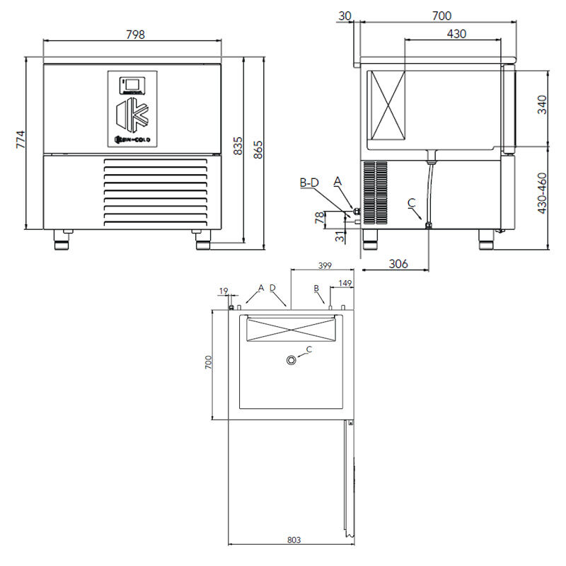 Sin Of Cold MXE5.20 Şok Dondurucu ve Soğutucu, 5 Tepsi Kapasiteli - Sin Of Cold